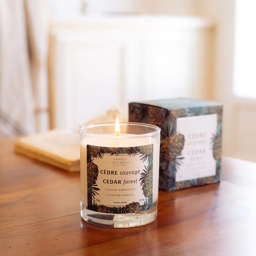 Lumânare parfumată ceară vegetală - Lemn de Cedru 275g