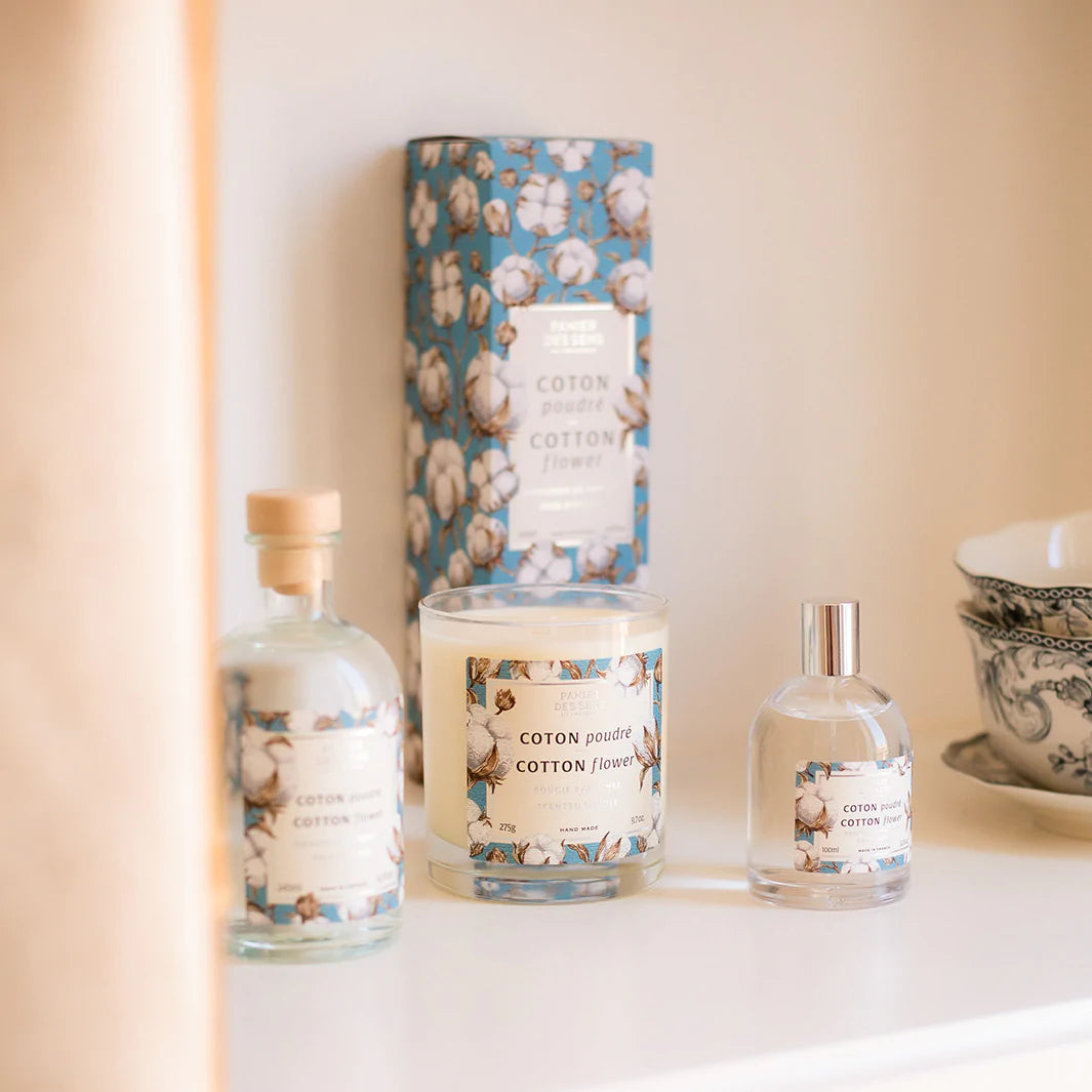 Lumânare parfumată ceară vegetală 275g - Parfum Floare de Bumbac