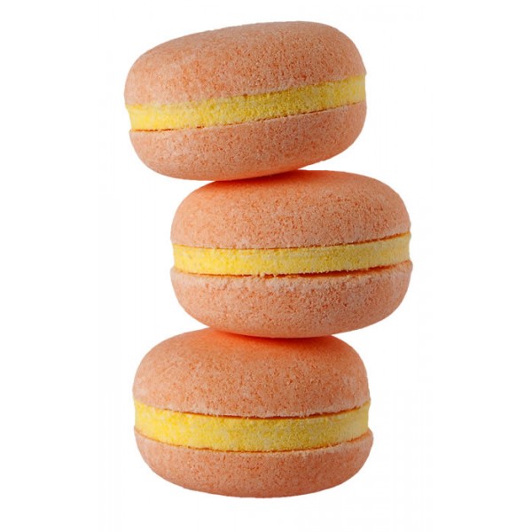 Macarons pentru baie  - Piersică 60g