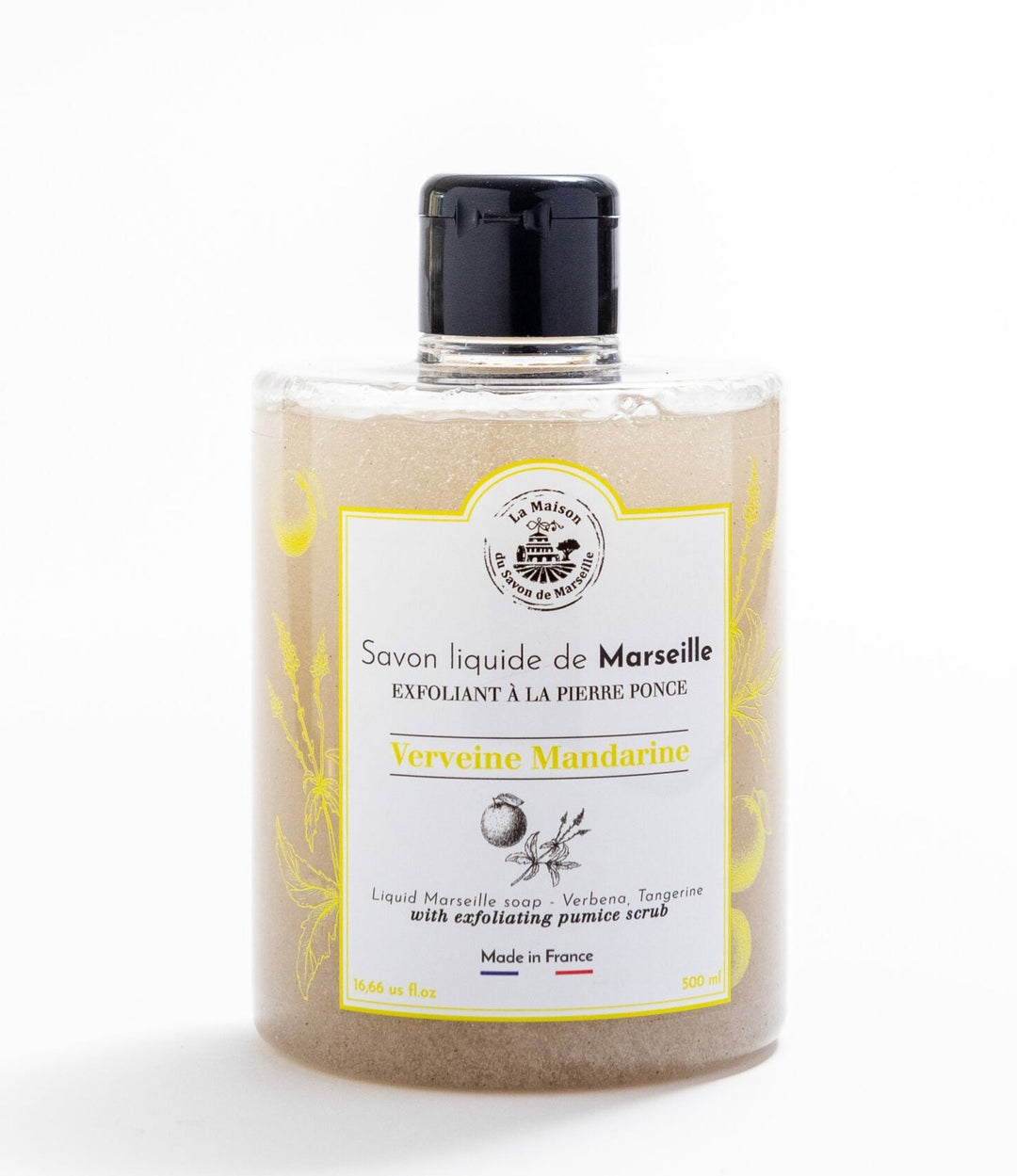 Săpun lichid de Marsilia Exfoliant - Verbină Mandarină 500ml