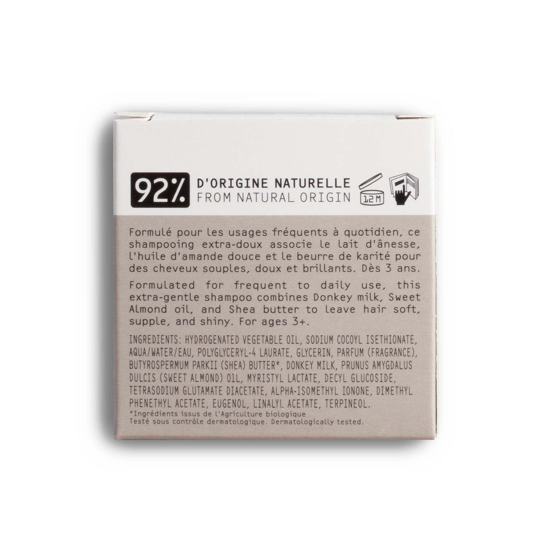 Șampon Solid Extra-Delicat cu Lapte de Măgăriță, 75g