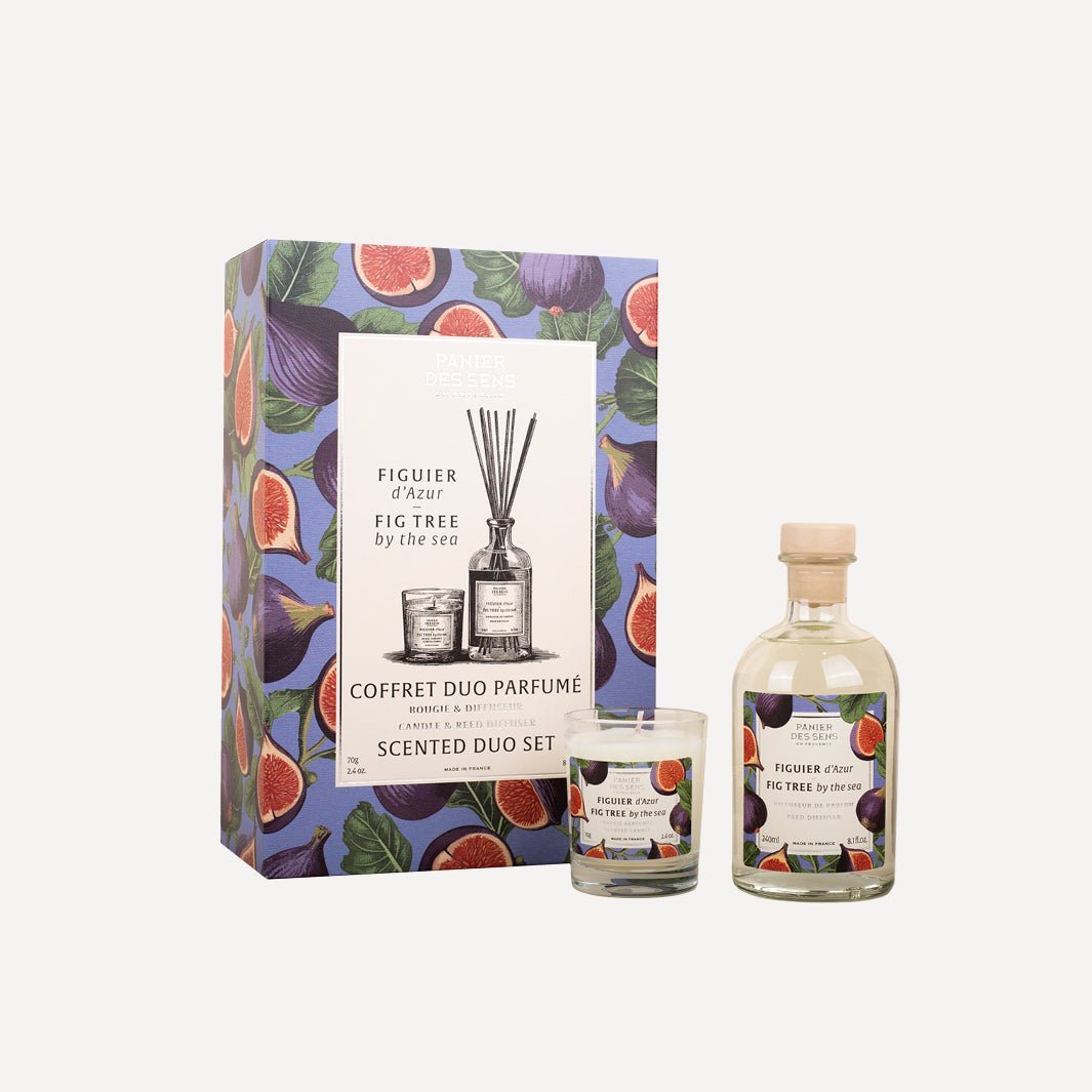 Coffret cadou cu Lumânare Parfumată + Difuzor de Parfum Smochine de Azur