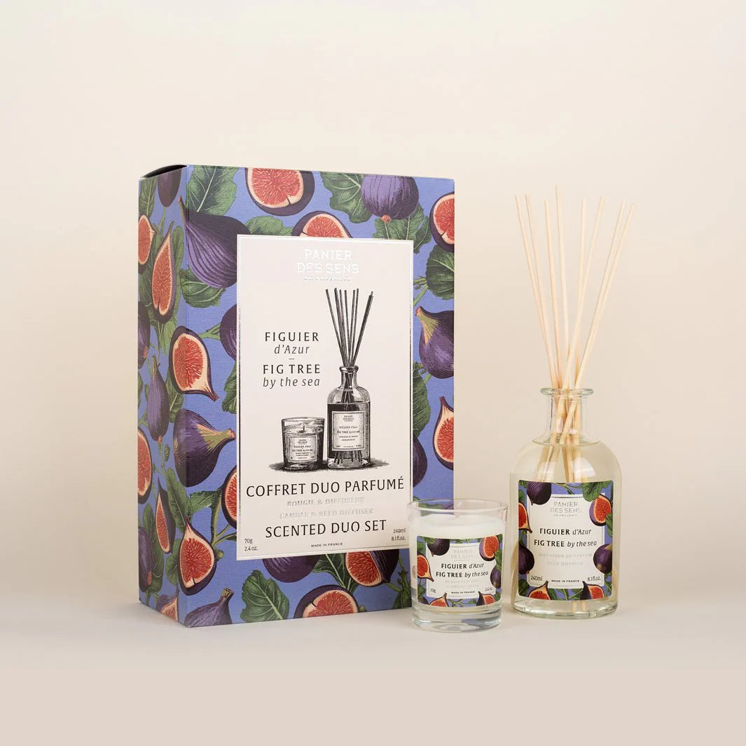 Coffret cadou cu Lumânare Parfumată + Difuzor de Parfum Smochine de Azur