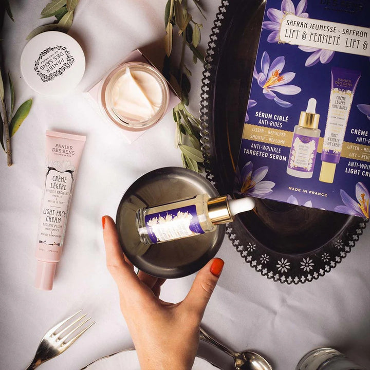 Set îngrijire facială anti-aging Lift & Fermitate - Ser și Cremă lejeră