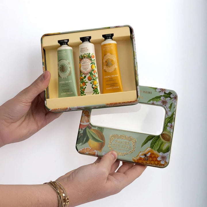 Set cadou cu 3 creme de mâini – Miere, Migdale și Provence | 3 × 30 ml