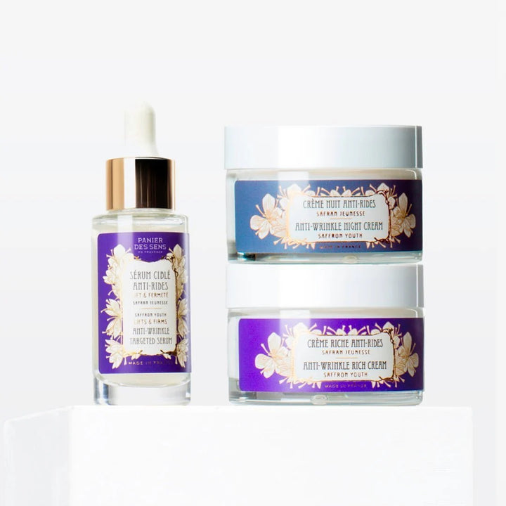 Rutină completă anti-age – Ser + Cremă bogată + Cremă de noapte