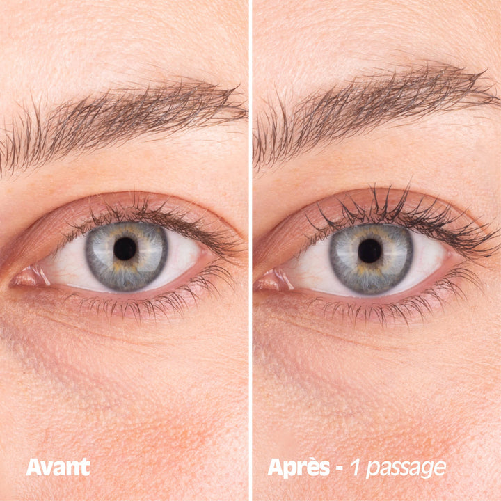 Mascara Naturală pentru îngrijirea Genelor – textură cremoasă, negru natural, 9 ml