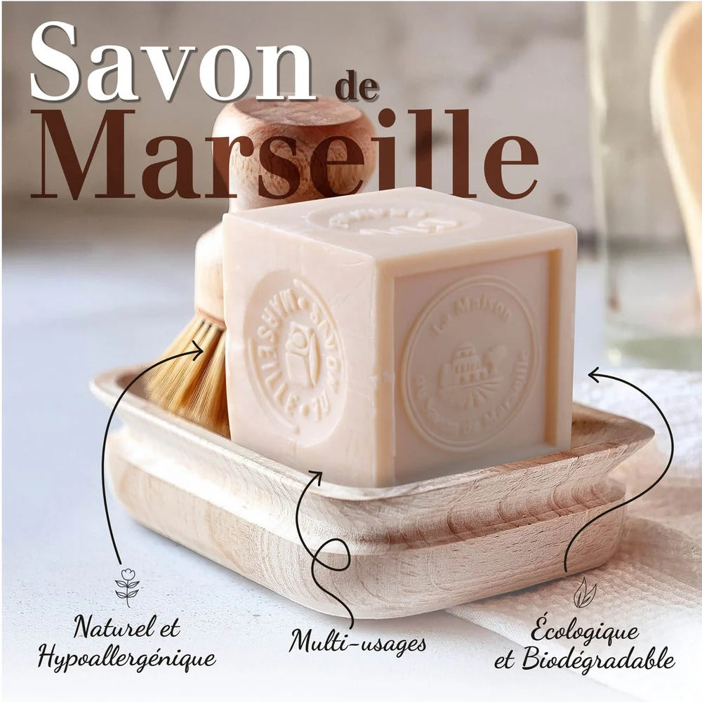 Cub de Săpun de Marsilia - Vegetal, 300g
