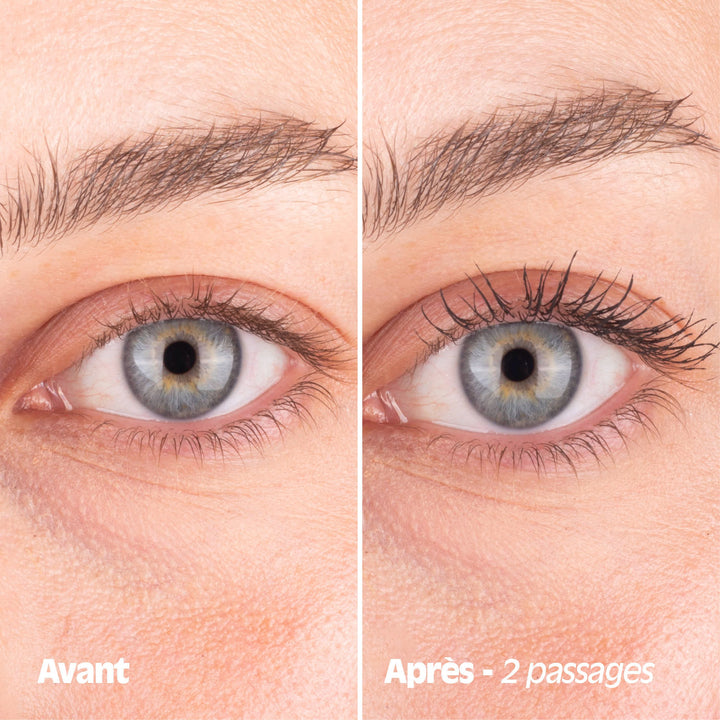 Mascara Naturală pentru îngrijirea Genelor – textură cremoasă, negru natural, 9 ml