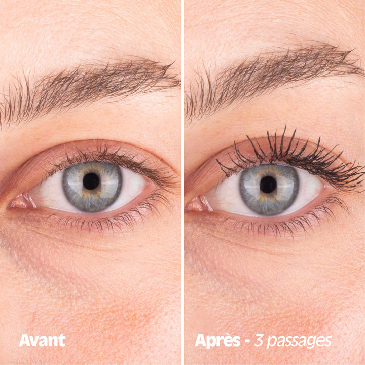 Mascara Naturală pentru îngrijirea Genelor – textură cremoasă, negru natural, 9 ml