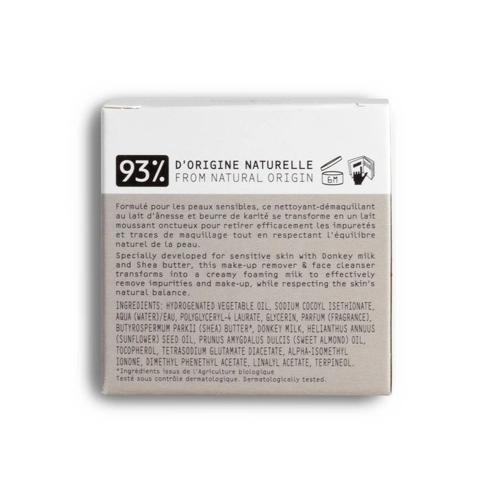 Demachiant & Cleanser Solid Delicat cu Lapte de Măgăriță, 60g