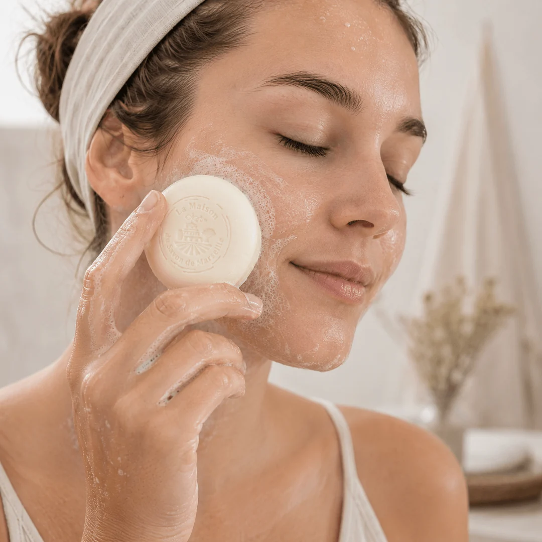 Demachiant & Cleanser Solid Delicat cu Lapte de Măgăriță, 60g