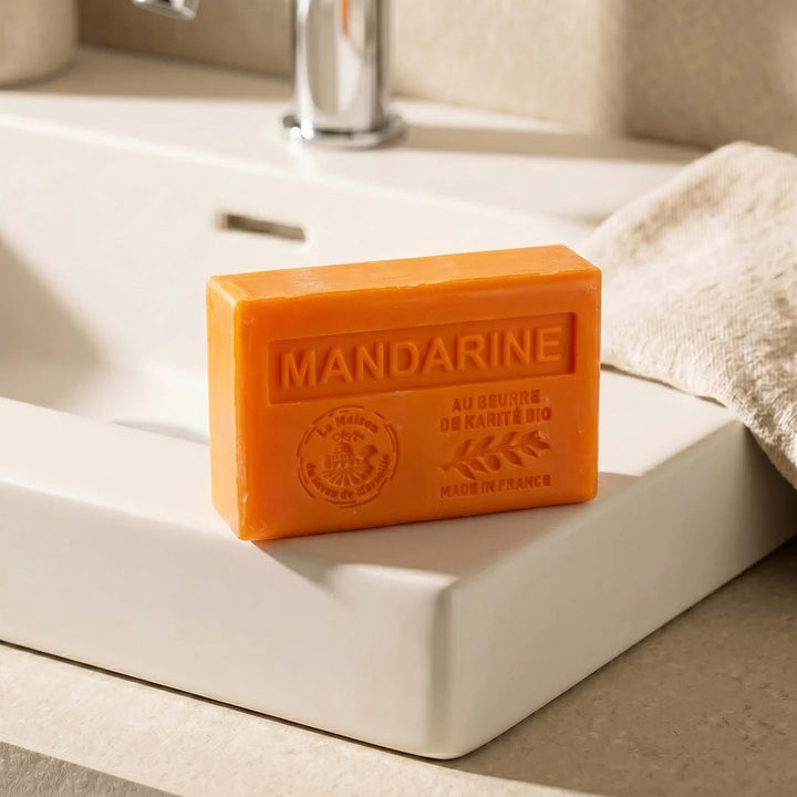 Săpun parfumat, cu unt de shea BIO - Mandarină, 125g