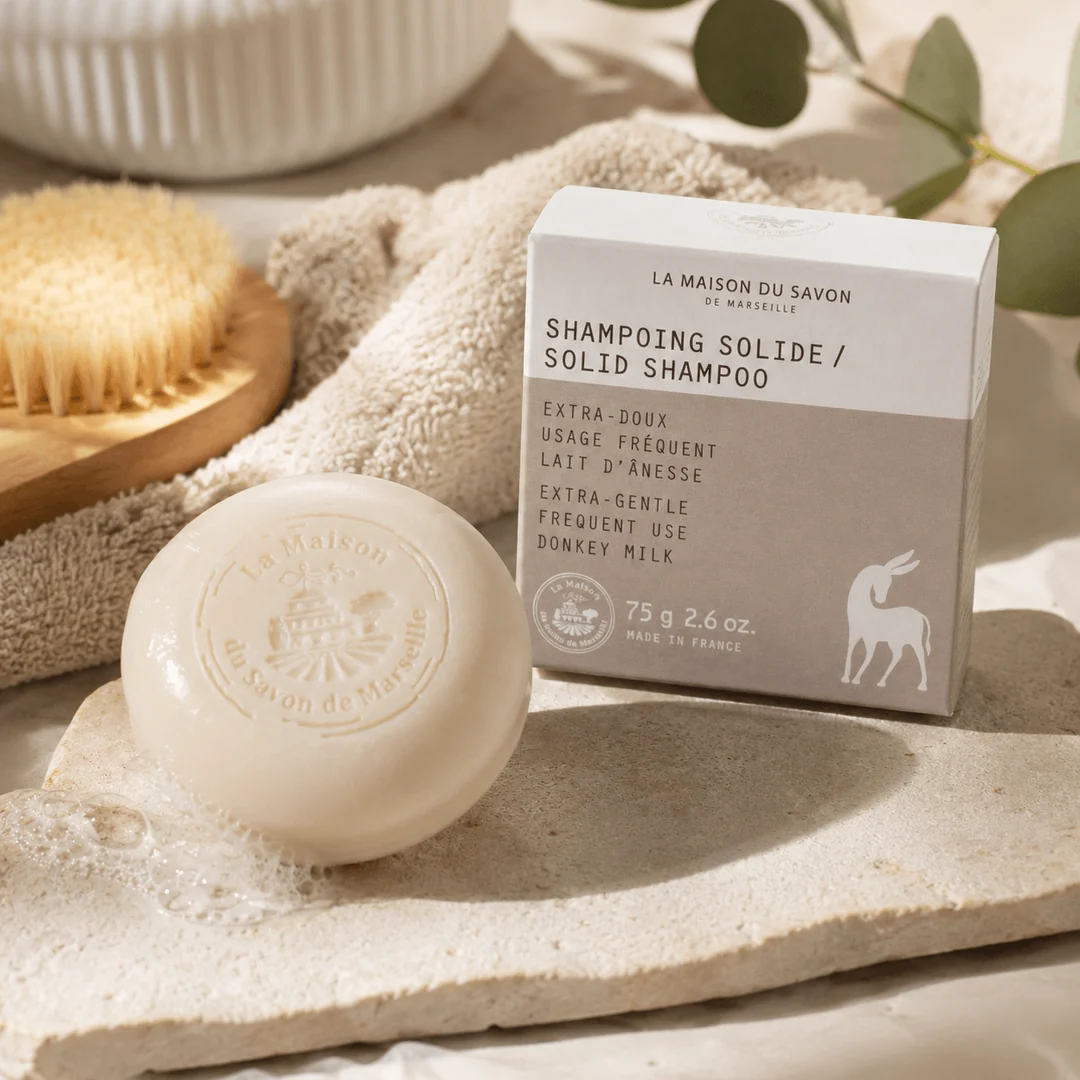Șampon Solid Extra-Delicat cu Lapte de Măgăriță, 75g