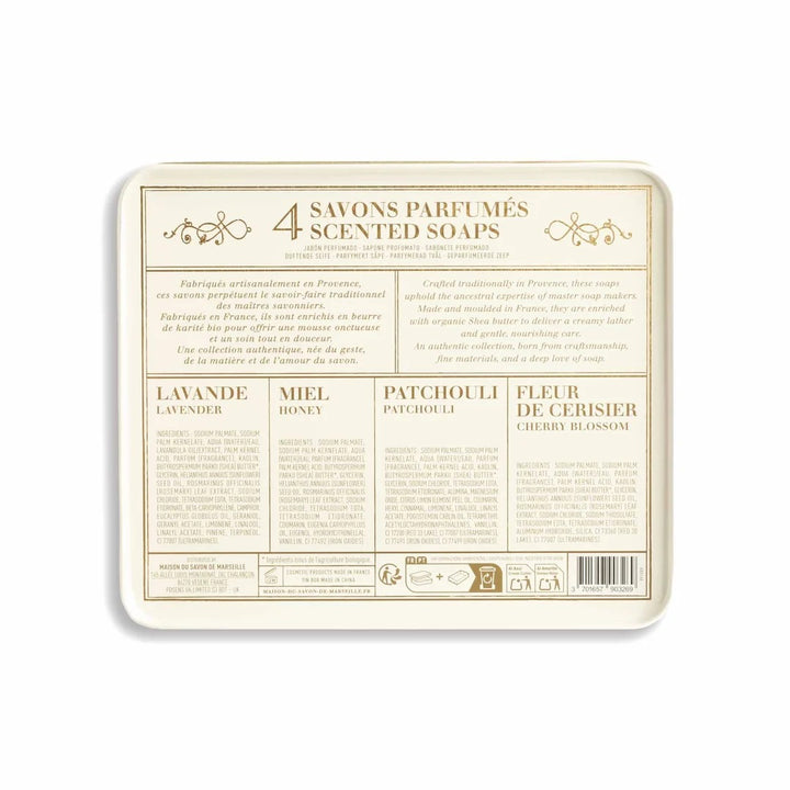 Set cadou Découverte – 4 săpunuri parfumate cu unt de shea | 4 × 60 g