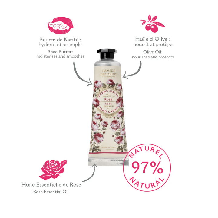 Cremă de mâini – Trandafir Seducător 30ml