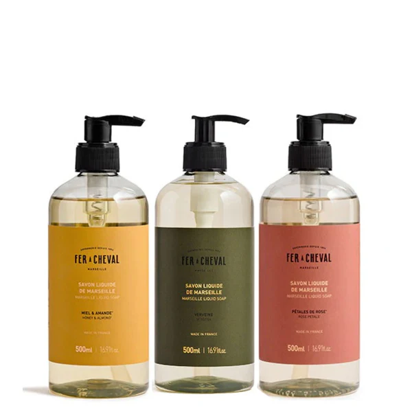 Set premium de trei săpunuri lichide de Marsilia – la alegere