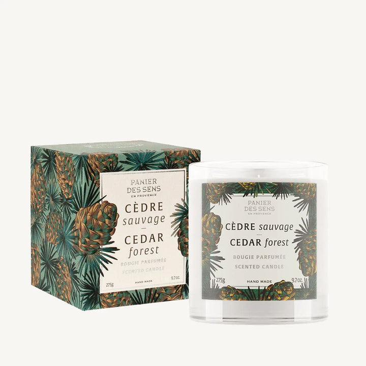 Lumânare parfumată ceară vegetală, 275g - Parfum Lemn de Cedru