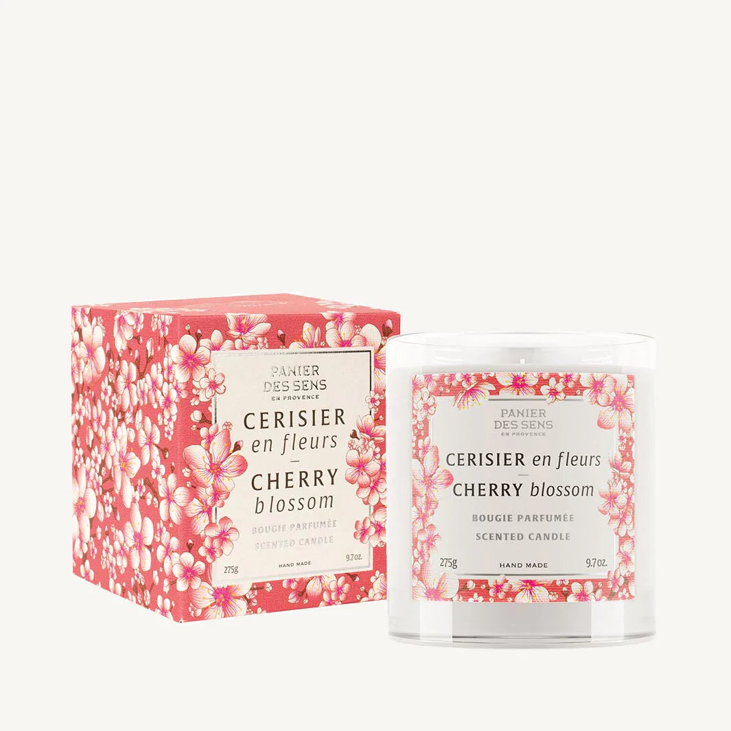 Lumânare parfumată ceară vegetală, 275g - Parfum Cireș Înflorit