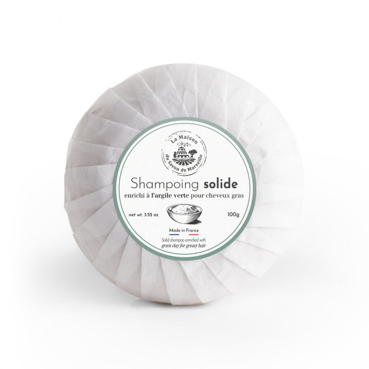 Șampon Solid pentru păr gras - Argilă Verde, 100g